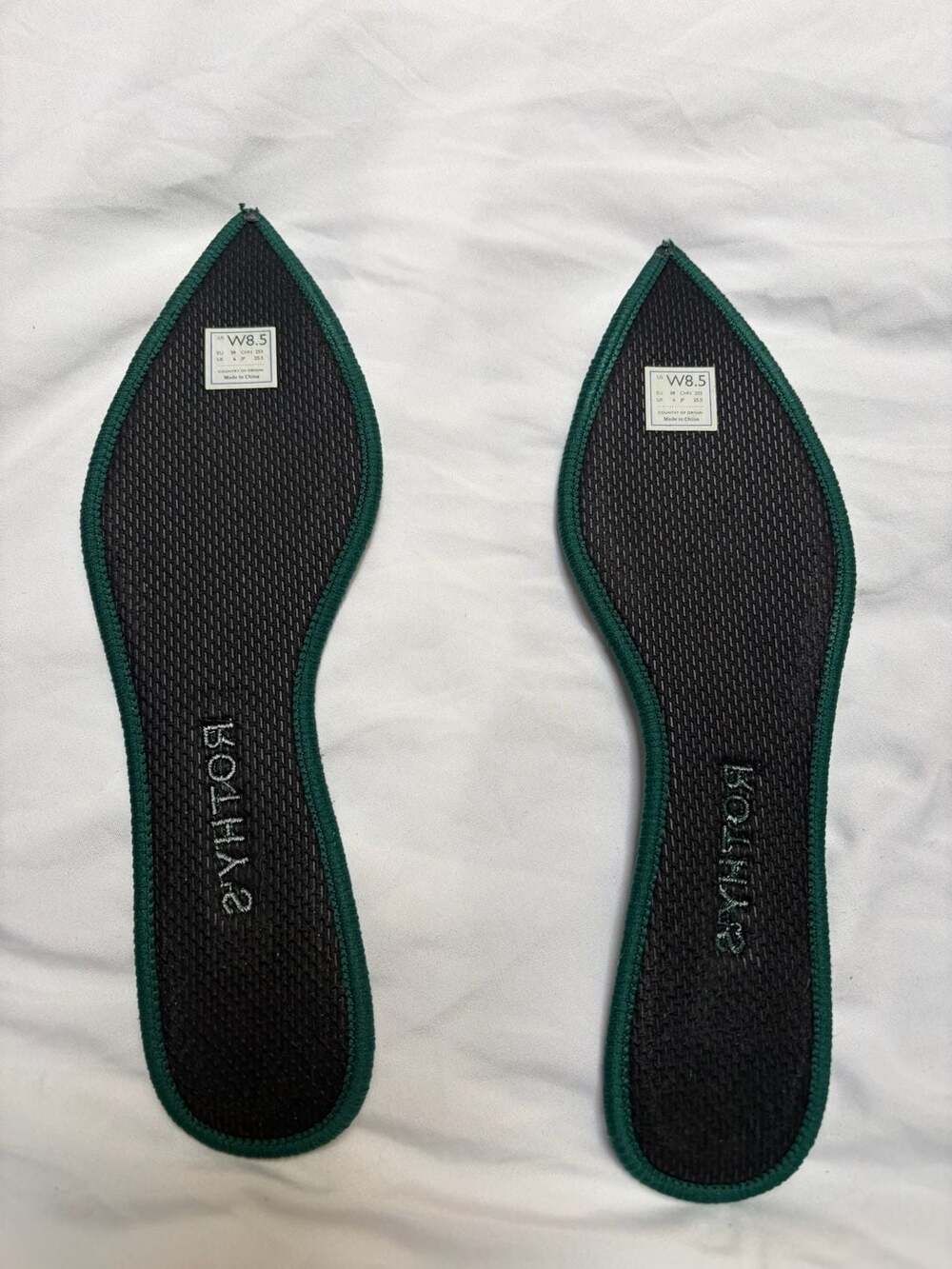 Rothy's The Point Multi-Color Geometric Pattern Knit Flats 8.5 - Picture 10 of 11